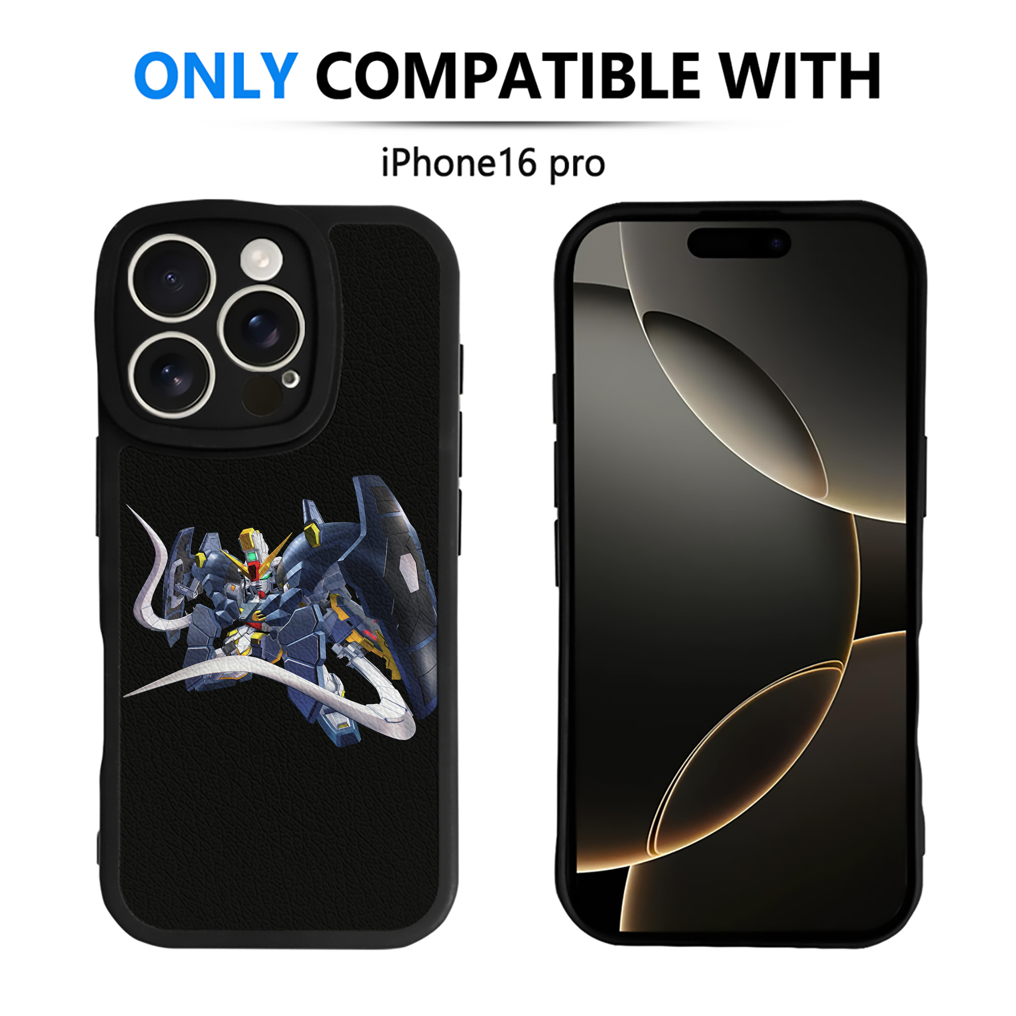 （画像用） 機動戦士ガンダム Mobile Suit Gundam 【iPhone 16シリーズ対応】シリコンスマホケース（レザー調） 材質：シリコン